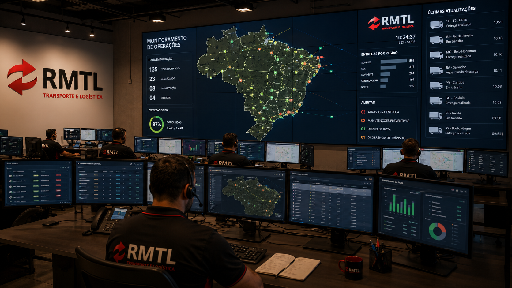 Central de monitoramento RMTL 24/7